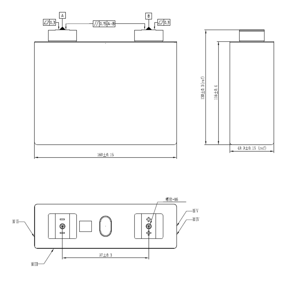 CALB L160F100 100Ah LiFePO4 Battery Cells 