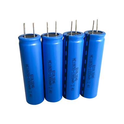 2.4V 1300mah LTO lithium titanate 18650 battery cell 