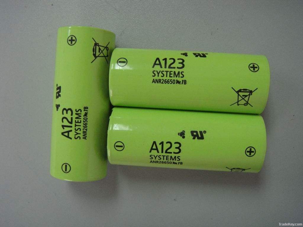A123 ANR26650M1B 26650 3.3V 2500mah LiFePO4 Battery 