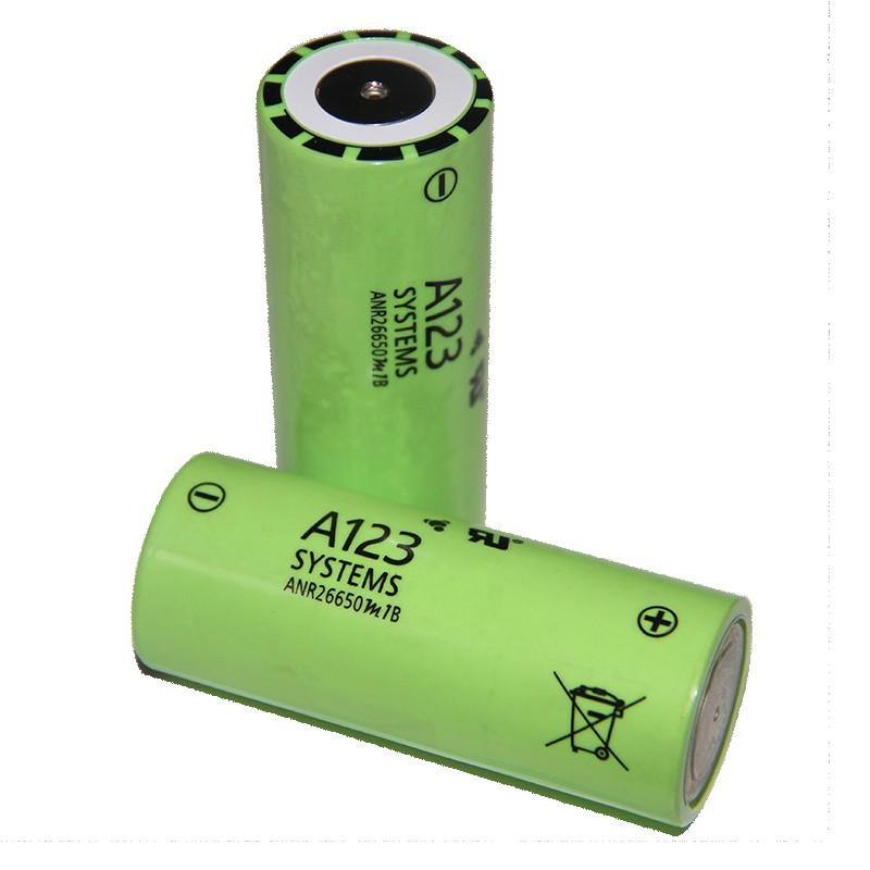 A123 26650 ANR26650M1B,3.2V 2500mah圆柱磷酸铁锂电池
